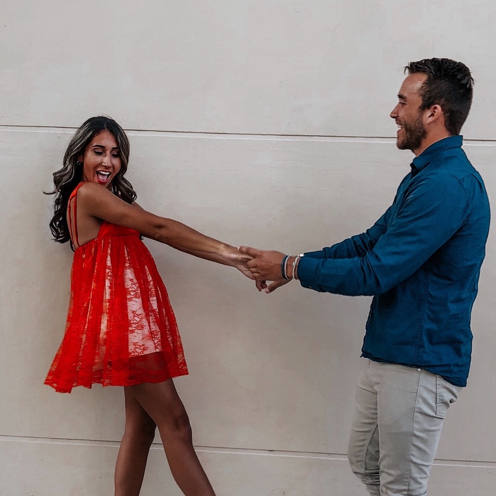 Alice McCall red lace dress